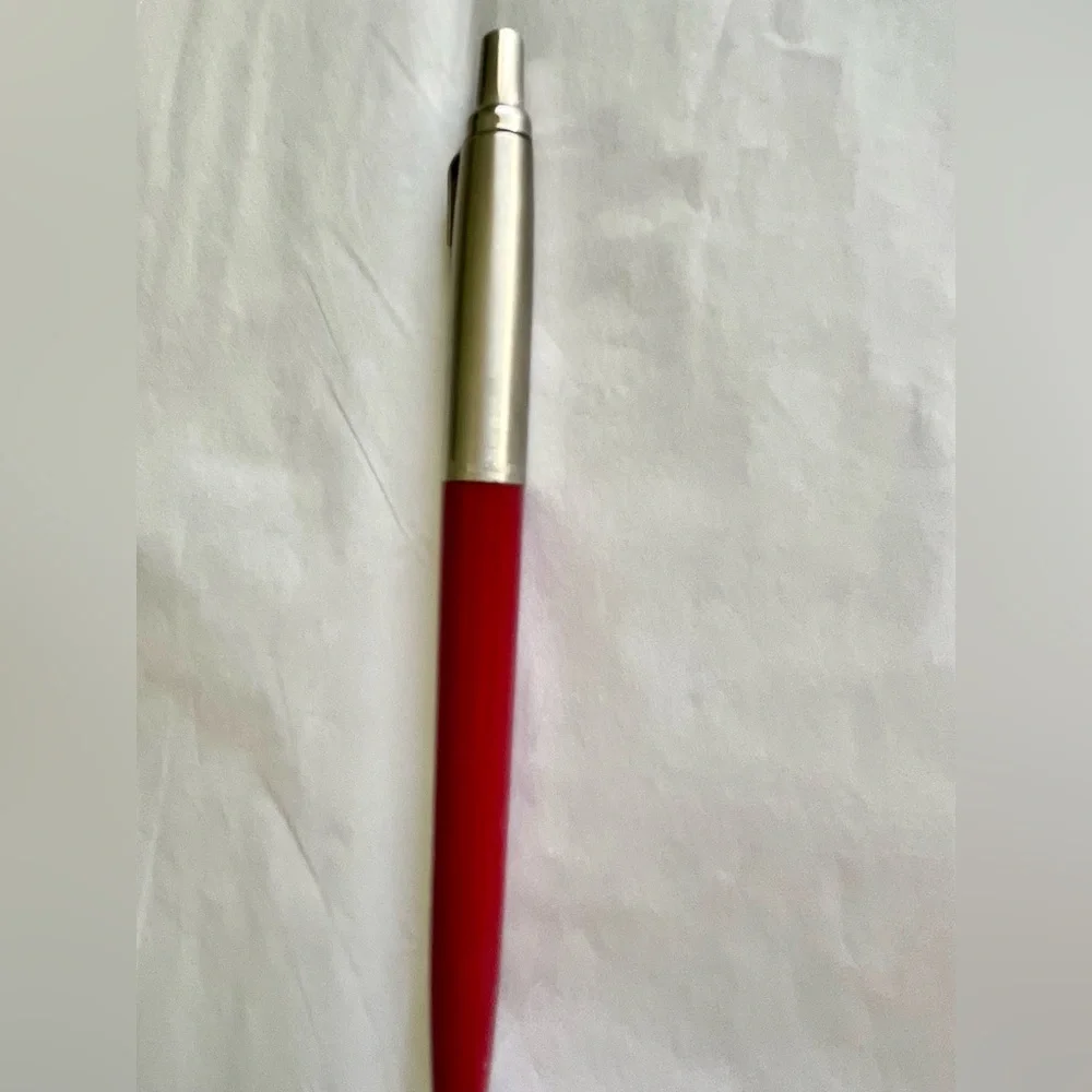 1988 USA Made Parker Mechanical Pencil Vintage 11E Stainless Steel Red Burgundy